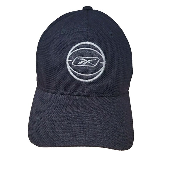 Reebok Other - Reebok Basketball Logo Hat Cap XL Black Fitted Sports